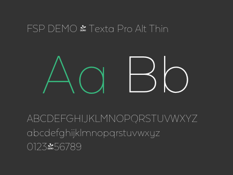 FSP DEMO - Texta Pro Alt Thin
