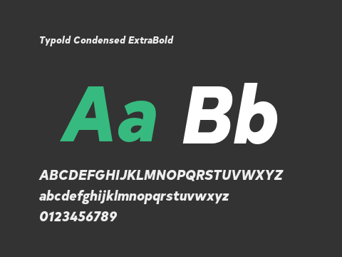 Typold Condensed ExtraBold