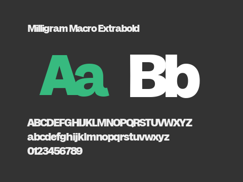 Milligram Macro Extrabold