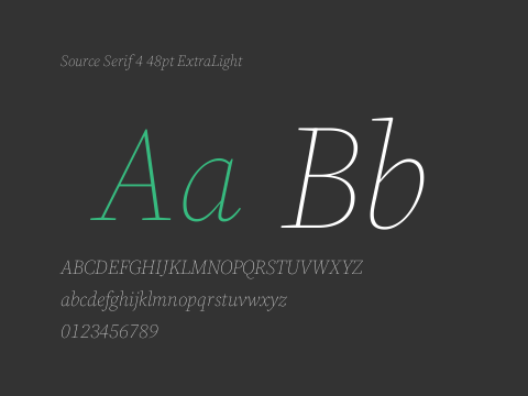 Source Serif 4 48pt ExtraLight