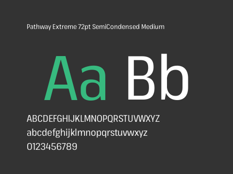 Pathway Extreme 72pt SemiCondensed Medium