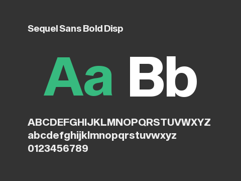 Sequel Sans Bold Disp