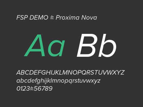 FSP DEMO - Proxima Nova