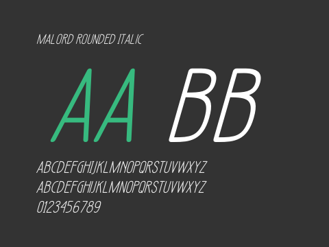 Malord Rounded Italic