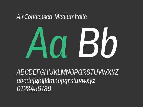 AirCondensed-MediumItalic