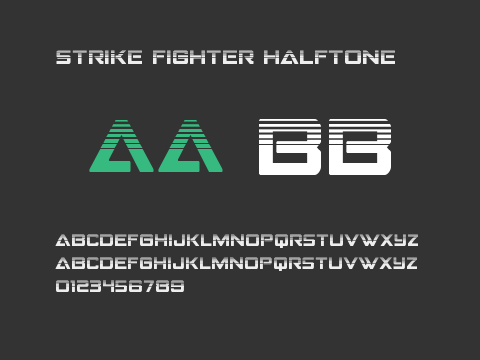 Strike Fighter Halftone