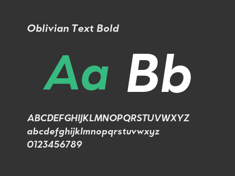 Oblivian Text Bold