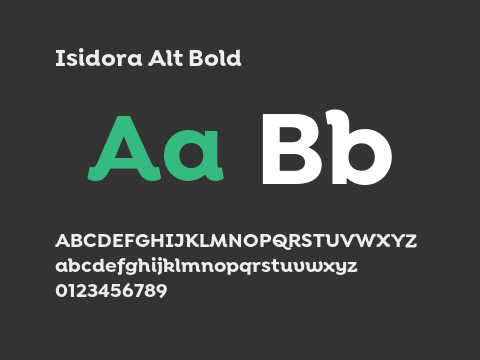 Isidora Alt Bold