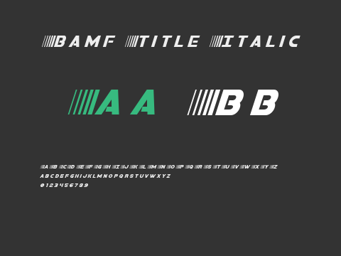 Bamf Title Italic