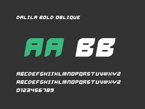 Dalila Bold Oblique