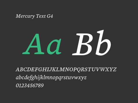 Mercury Text G4