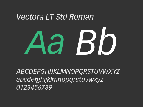 Vectora LT Std Roman