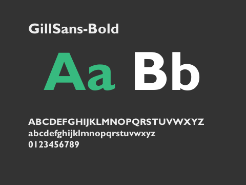 GillSans-Bold