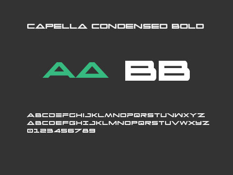 Capella Condensed Bold