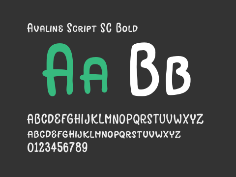 Avaline Script SC Bold