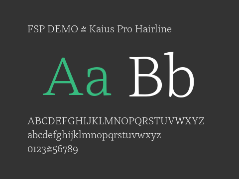 FSP DEMO - Kaius Pro Hairline