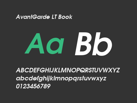 AvantGarde LT Book