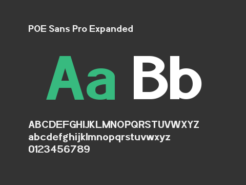 POE Sans Pro Expanded