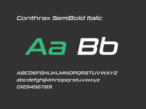 Conthrax SemiBold Italic