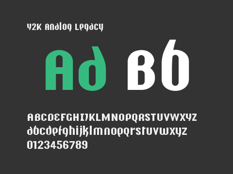 Y2K Analog Legacy Font Download