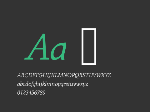 Amstelvar Italic