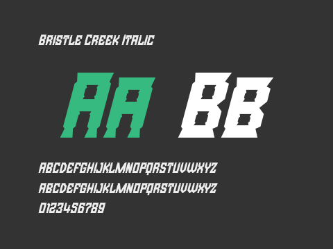 Bristle Creek Italic