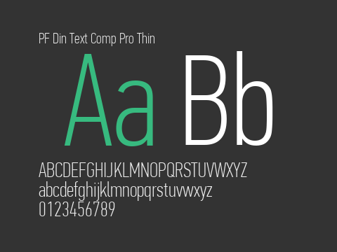 PF Din Text Comp Pro Thin