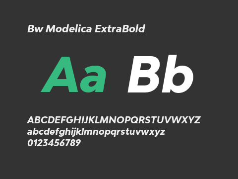 Bw Modelica ExtraBold