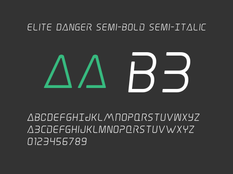 Elite Danger Semi-Bold Semi-Italic