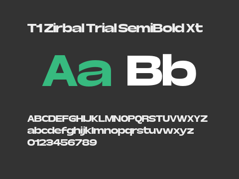 T1 Zirbal Trial SemiBold Xt