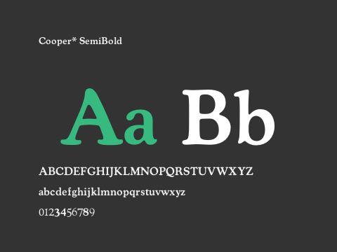 Cooper* SemiBold