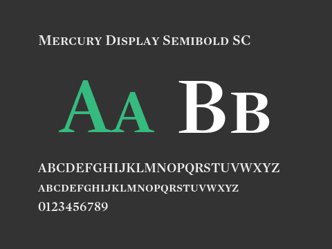 Mercury Display Semibold SC