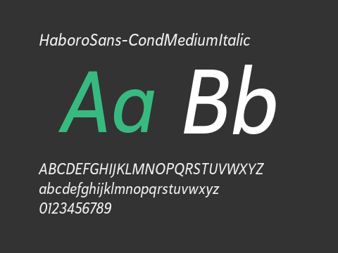 HaboroSans-CondMediumItalic