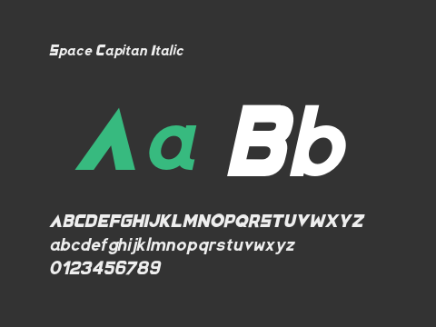 Space Capitan Italic