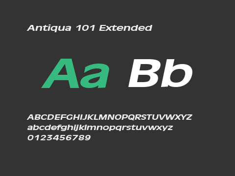 Antiqua 101 Extended