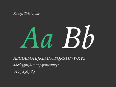 Rongel Trial Italic