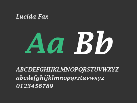 Lucida Fax