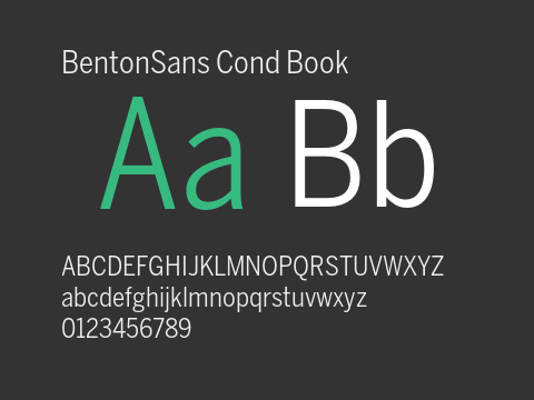 BentonSans Cond Book