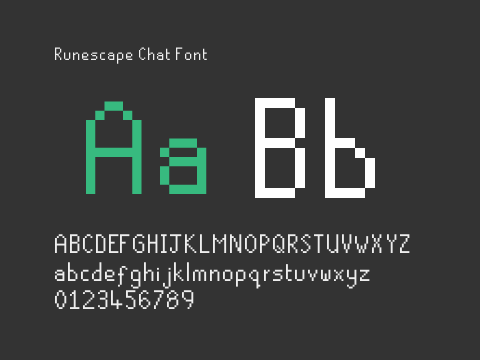 Runescape Chat Font