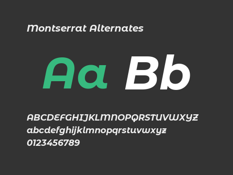 Montserrat Alternates