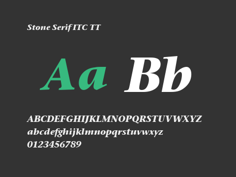 Stone Serif ITC TT