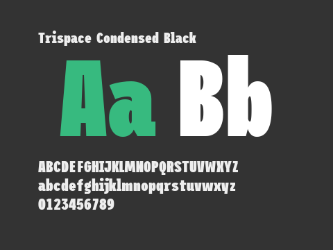 Trispace Condensed Black