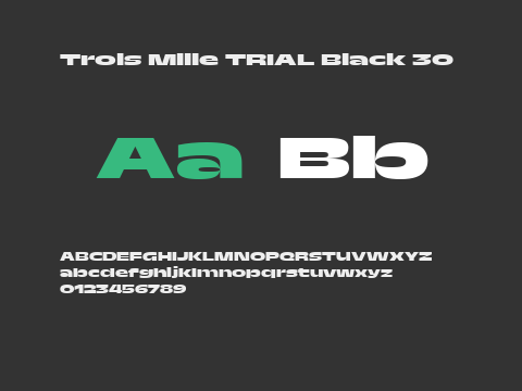 Trois Mille TRIAL Black 30