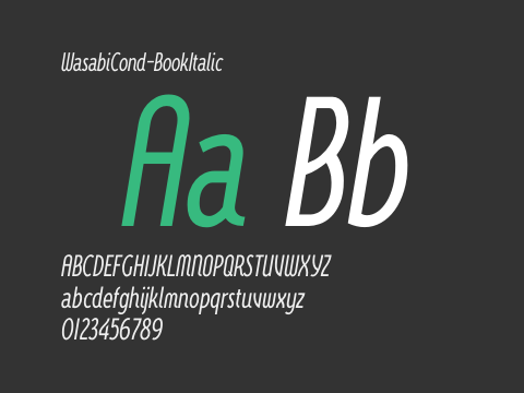 WasabiCond-BookItalic