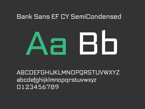 Bank Sans EF CY SemiCondensed