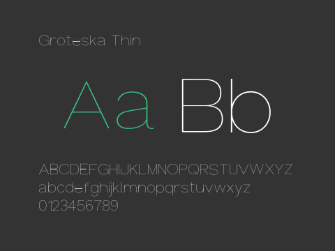 Groteska Thin