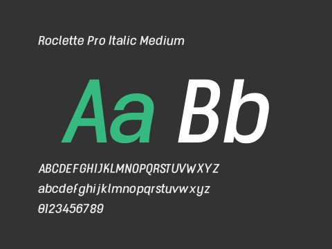 Roclette Pro Italic Medium