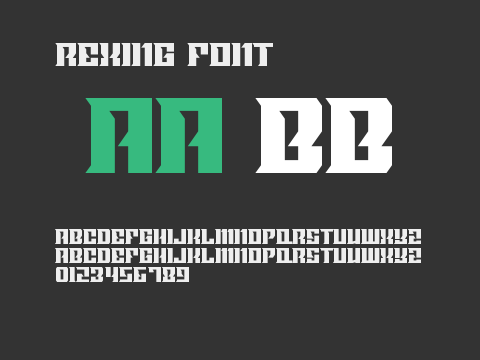 Rexing Font