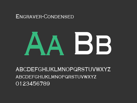 Engraver-Condensed