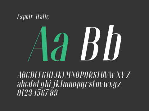 Espoir Italic